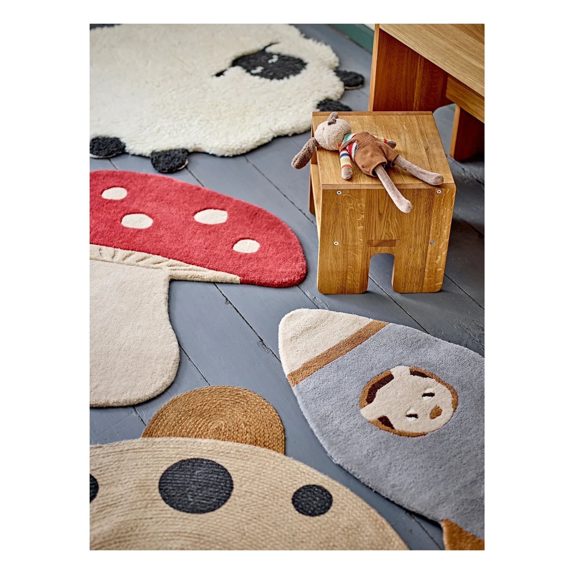 Bloomingville Mini - Dolly rug | White