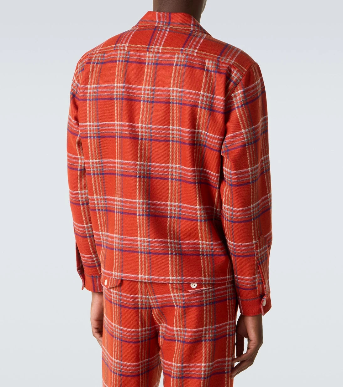 Bode - Gable plaid wool flannel overshirt