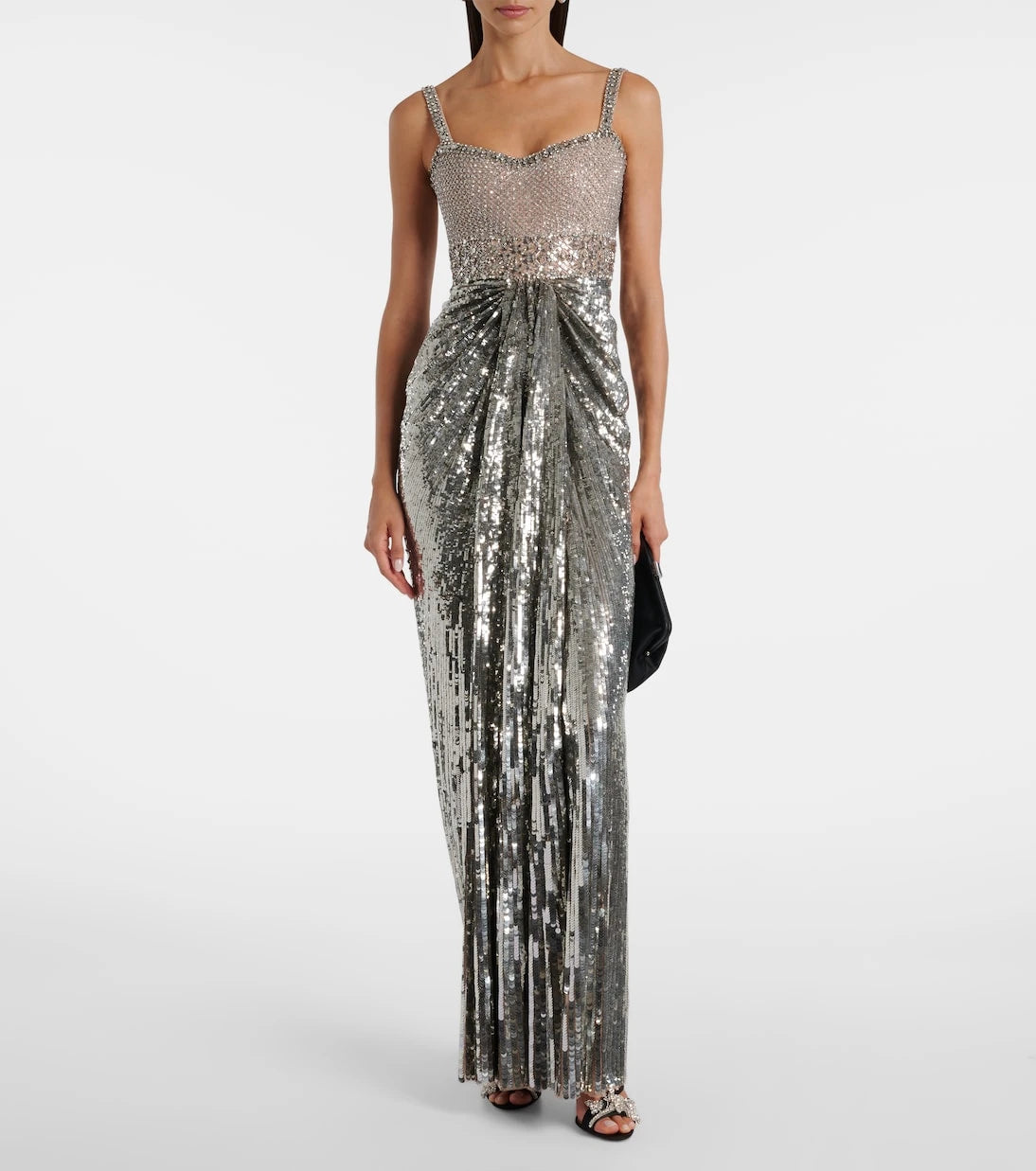 Jenny Packham - Only You beaded sequined tulle gown