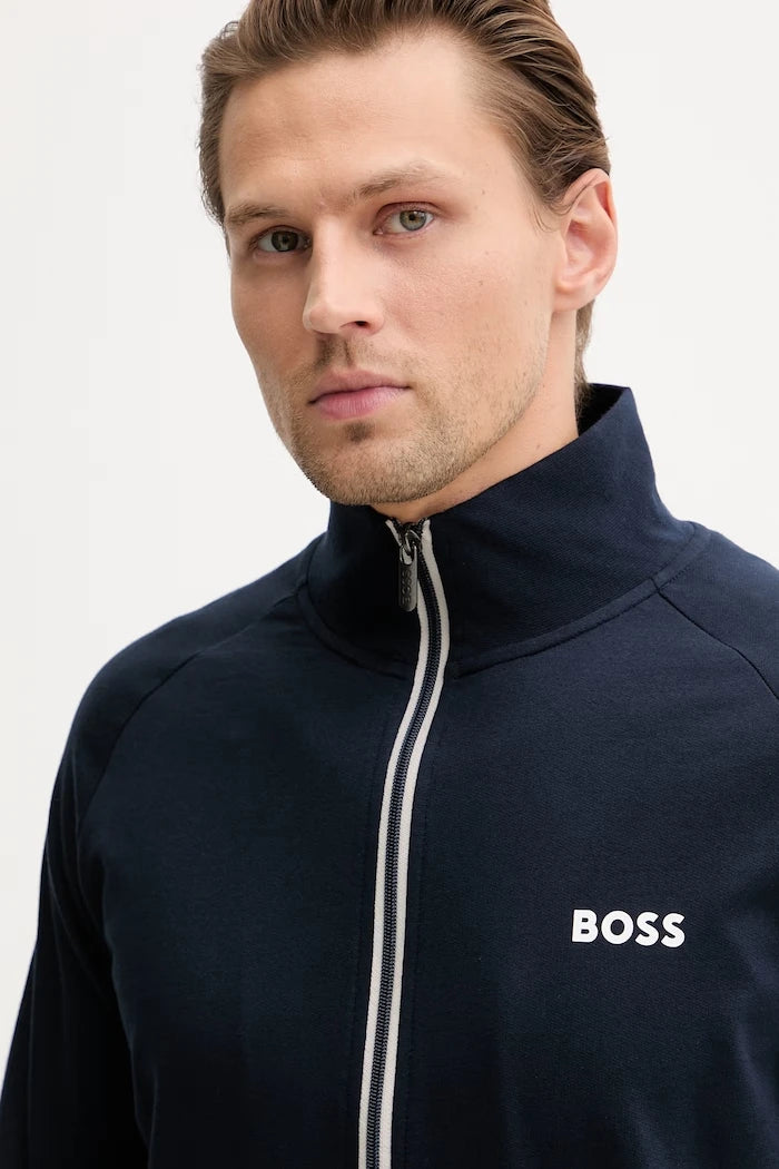 BOSS суичър с цип мъжки от памук Authentic Jacket Z