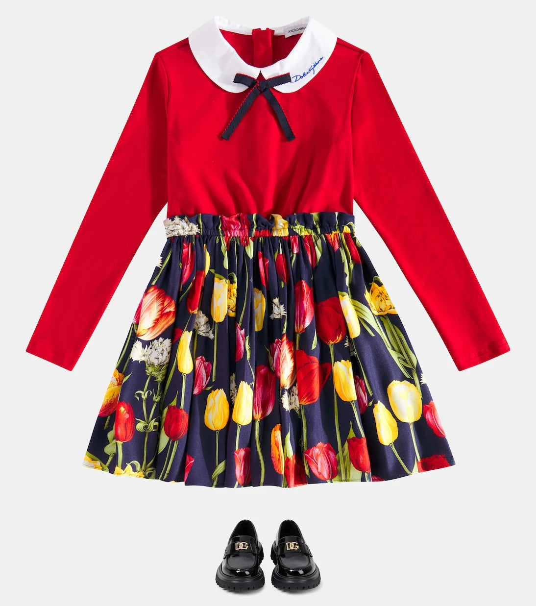 Dolce&Gabbana Kids - فستان بنقشة الزهور