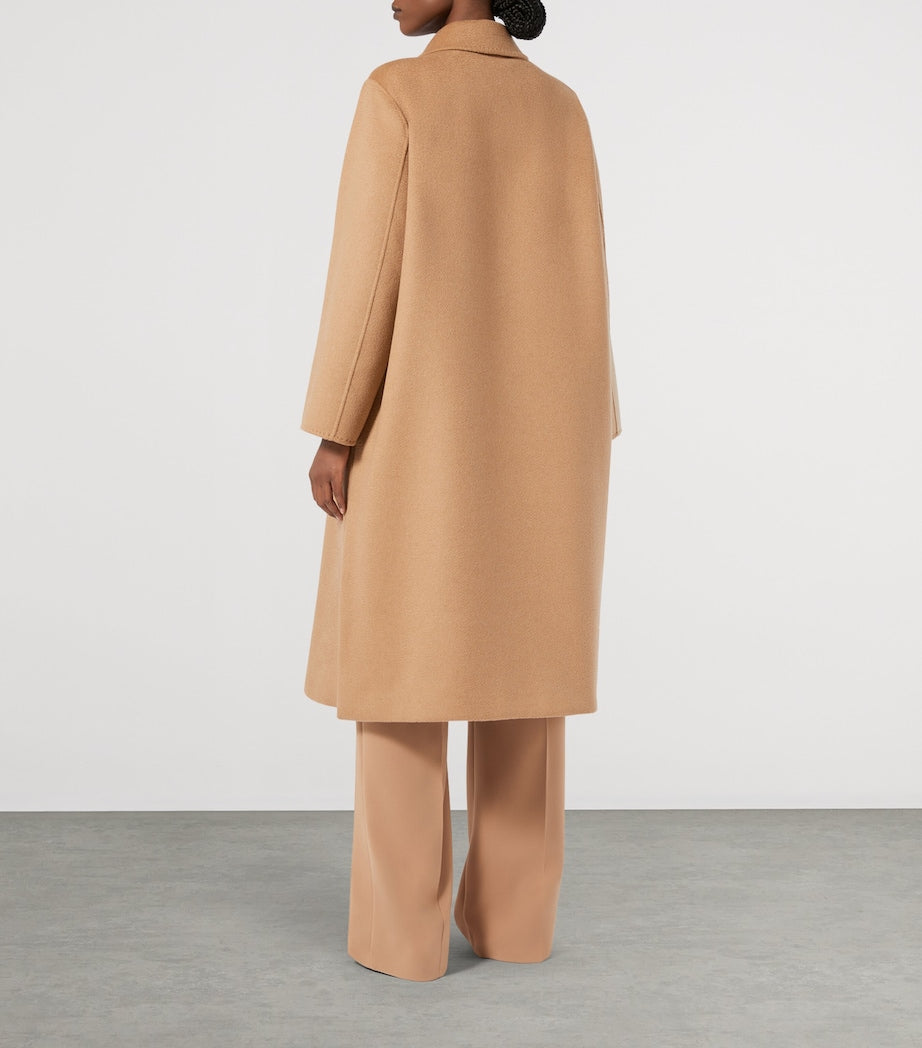 Beige Virgin Wool Coat