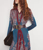 Multi Jacquard Maxi Cardigan