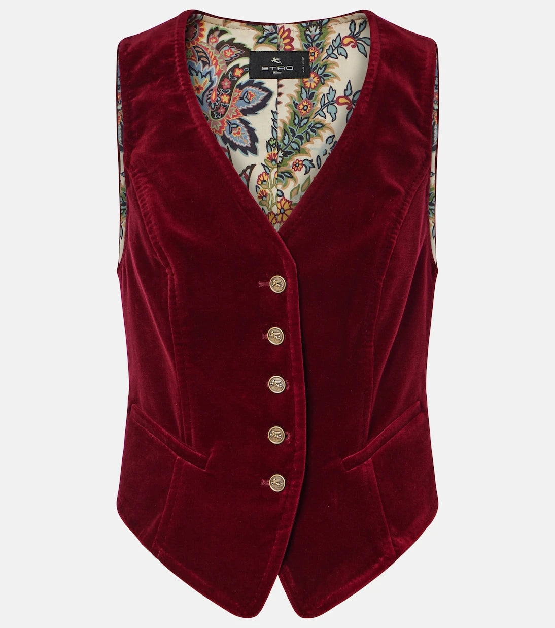 Etro - Cotton velvet vest