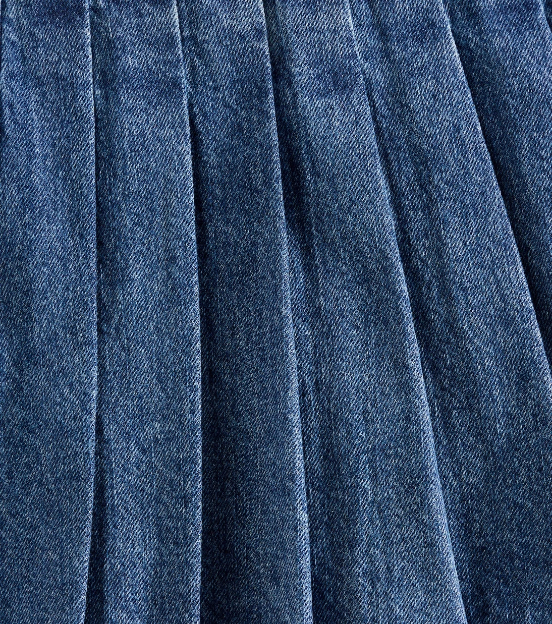 Self-Portrait Kids - Pleated denim skirt