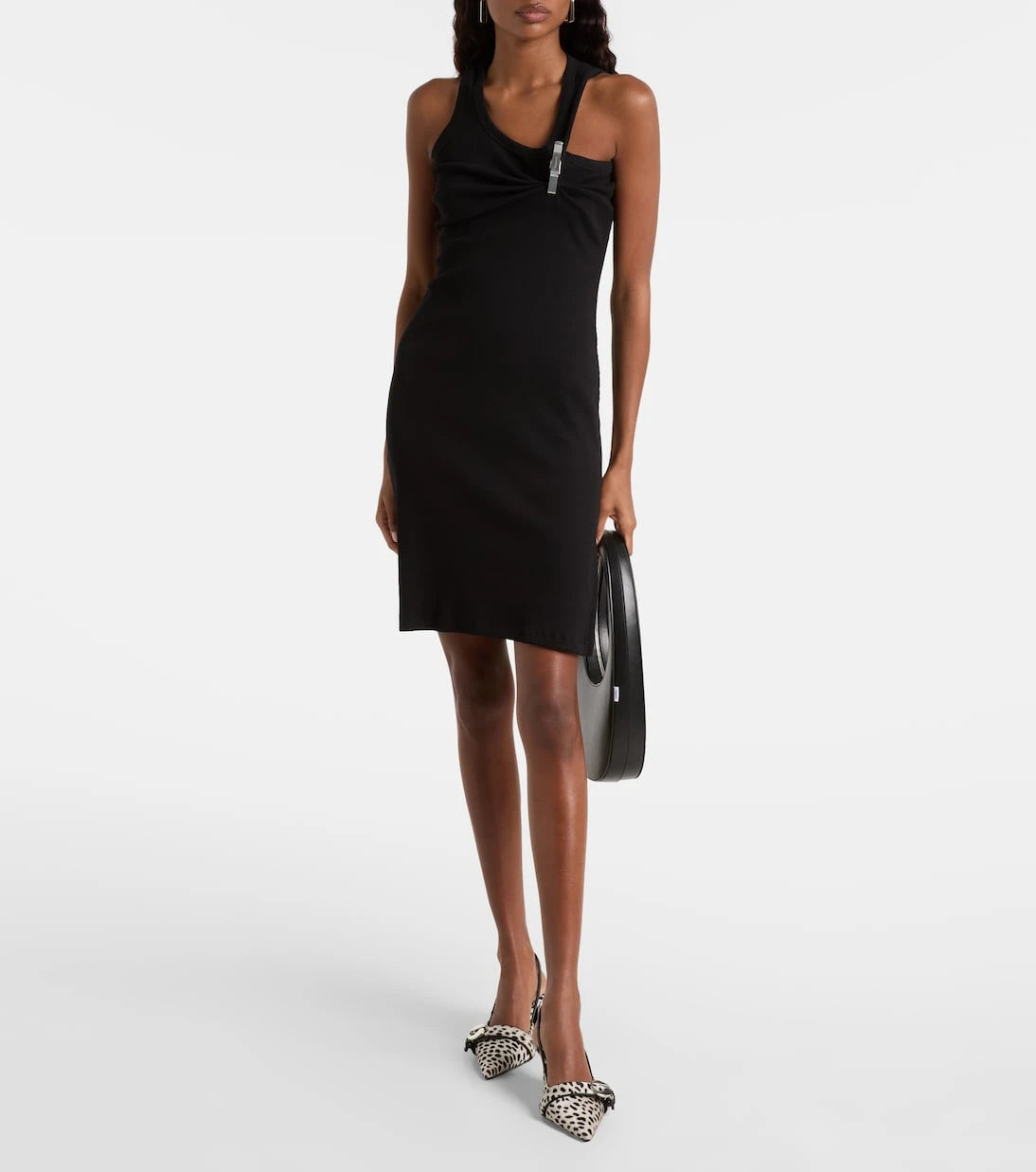 Coperni - Belt 65 calf hair slingback pumps