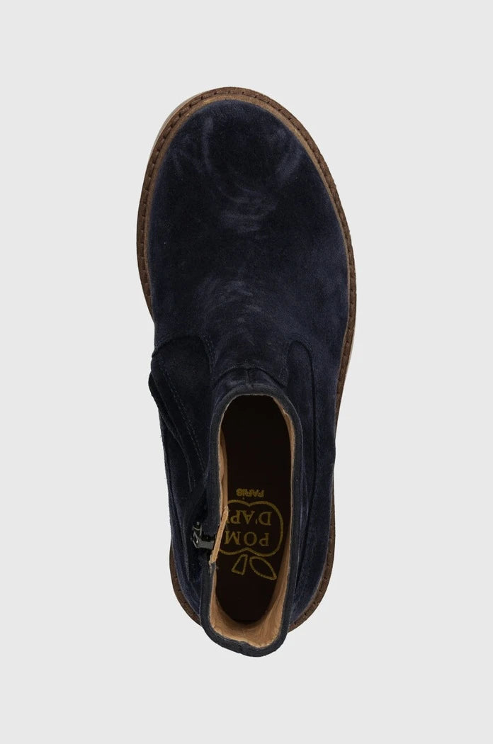 Детски велурени боти Pom D'api SISTER BOOTS