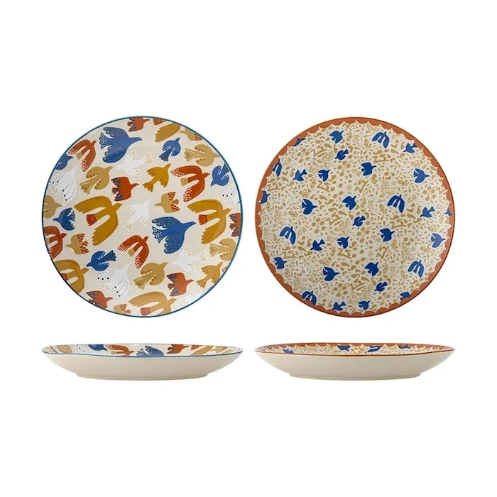 Bloomingville taş seramik yemek tabağı seti 25 x 4 cm