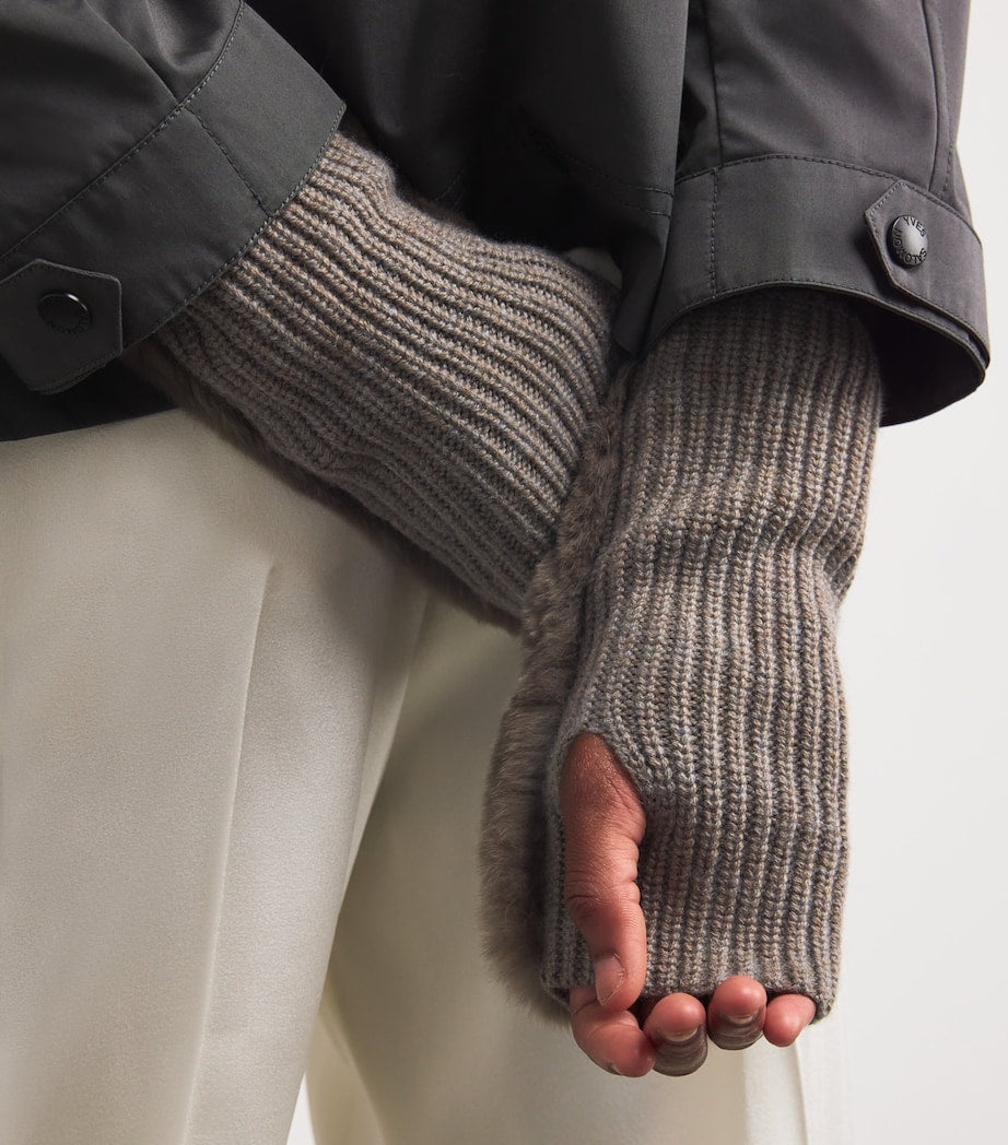 Blue Rex Rabbit Mittens