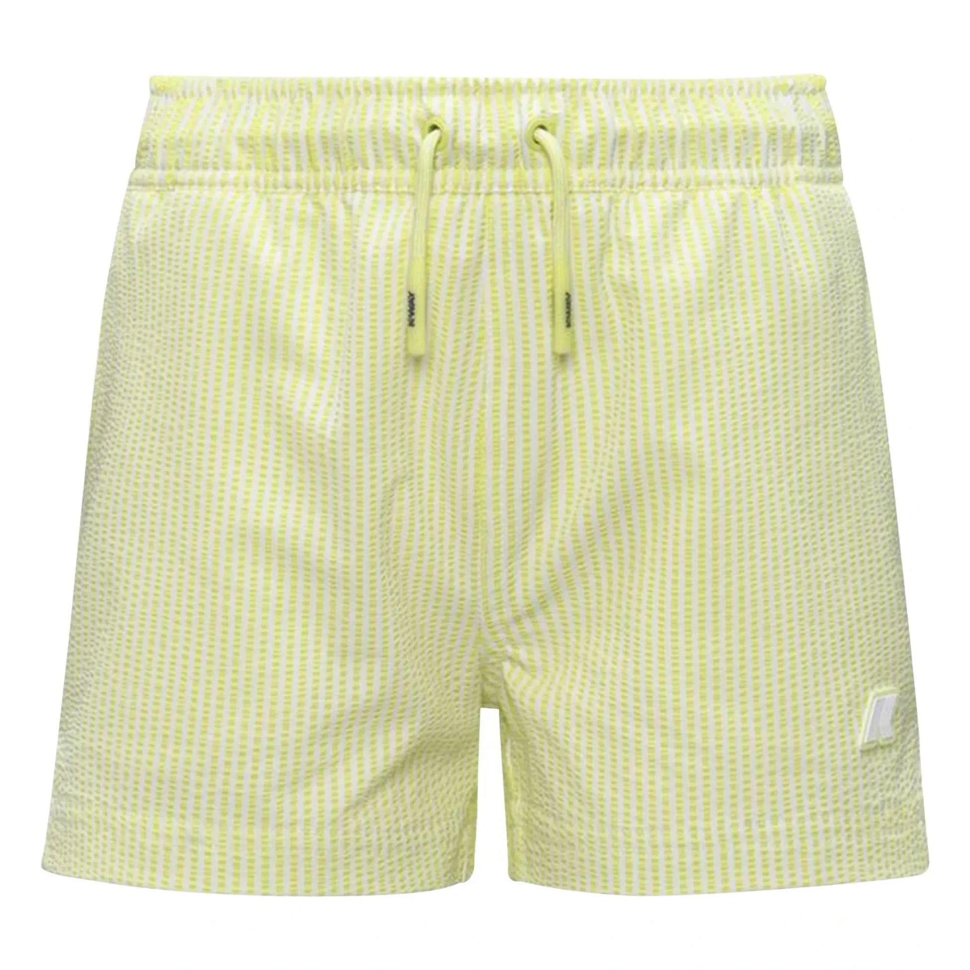 K-way - Hazel Beach Striped Swim Shorts | Yellow