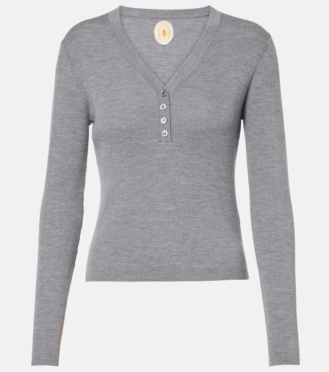 Jardin des Orangers - Virgin wool Henley shirt