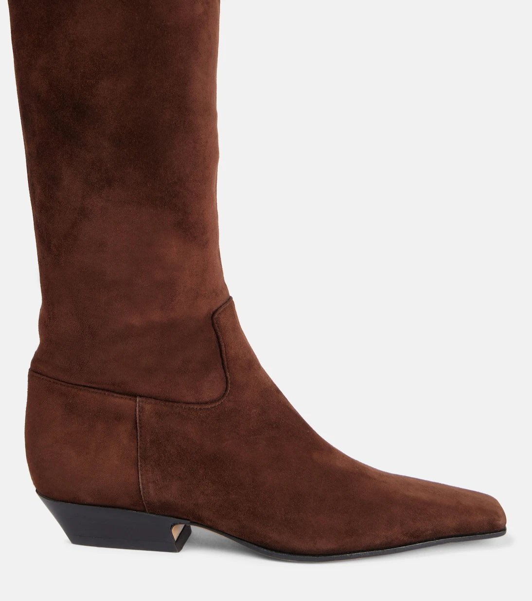 Khaite - Suede knee-high boots