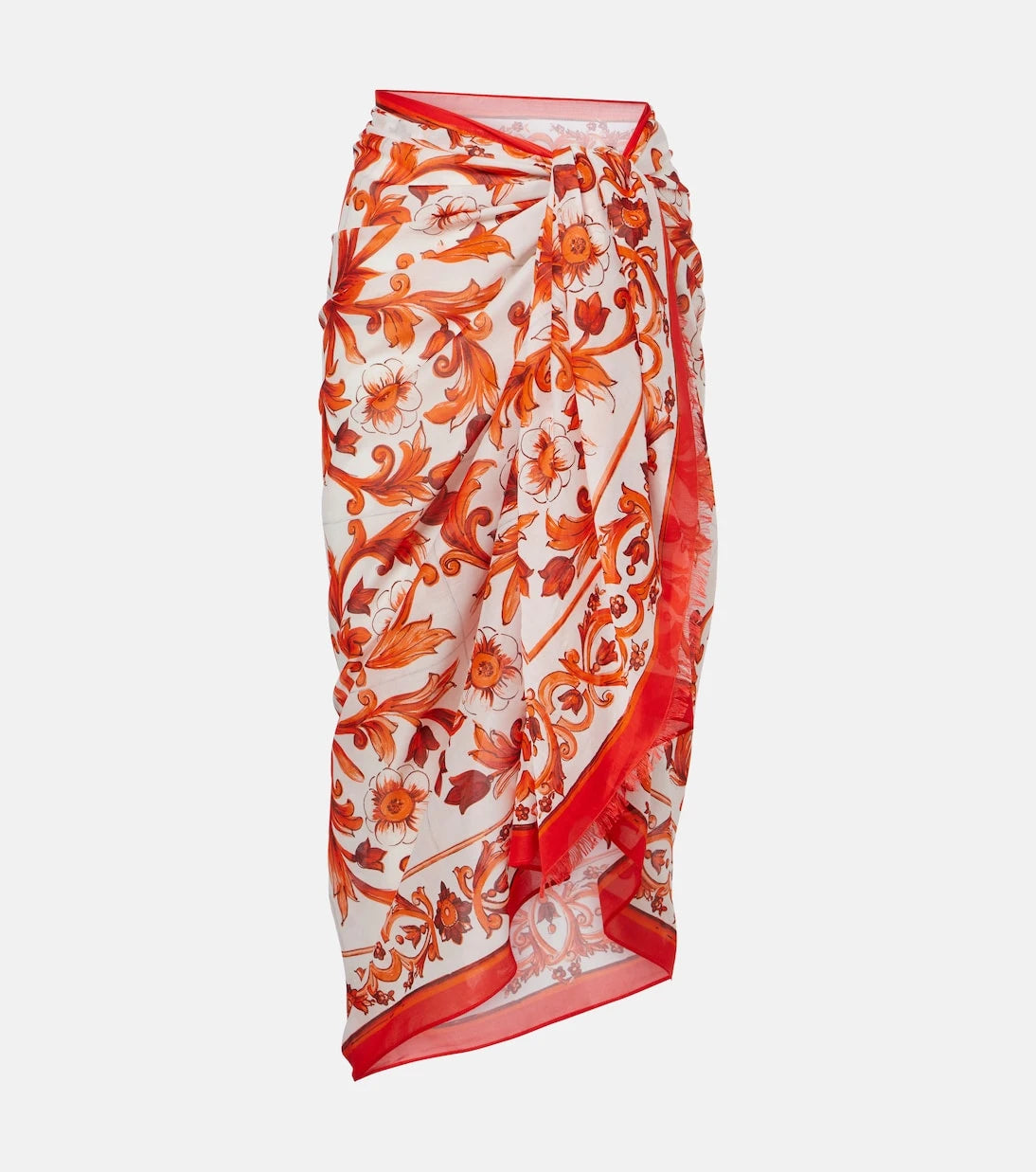 Dolce&Gabbana - Majolica cotton beach cover-up