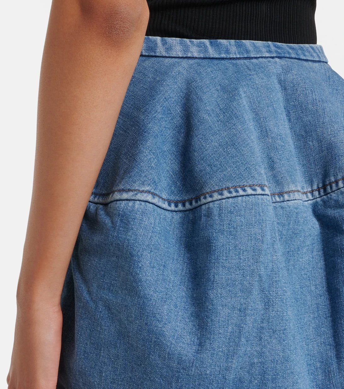 Loewe - Double L denim miniskirt
