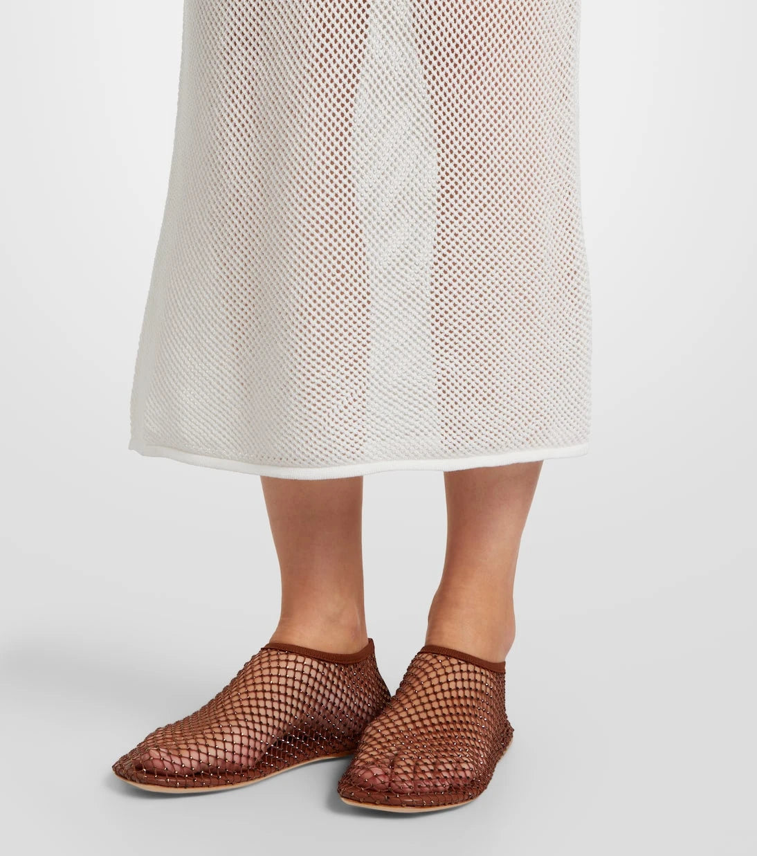 Stella McCartney - Crochet cotton midi dress