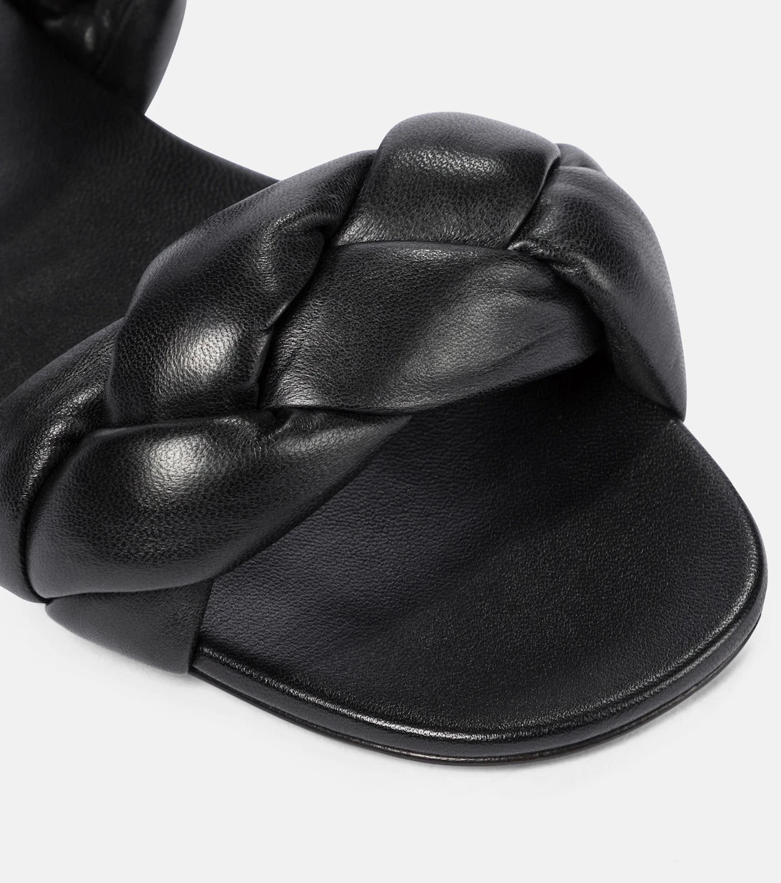 Miu Miu - Braided leather slides