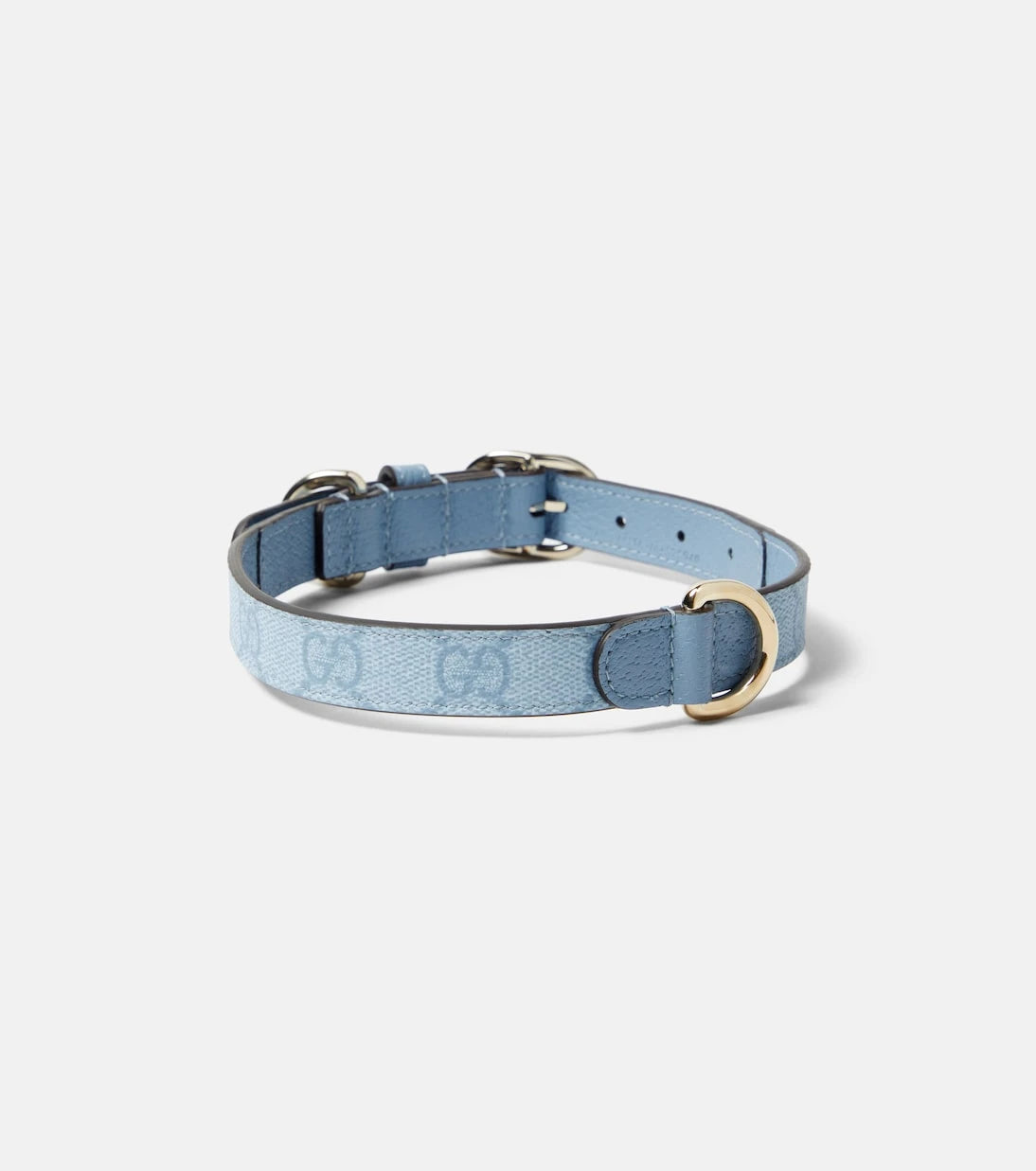 Gucci - GG leather-trimmed dog collar