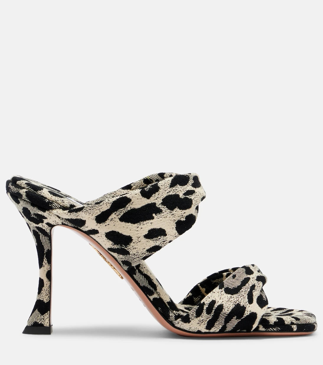 Aquazzura - Twist 95 leopard-print sandals