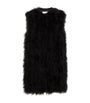 Yves Salomon Black Feather Gilet