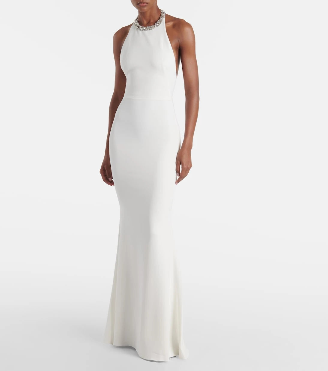 Givenchy - Crystal-embellished open-back gown