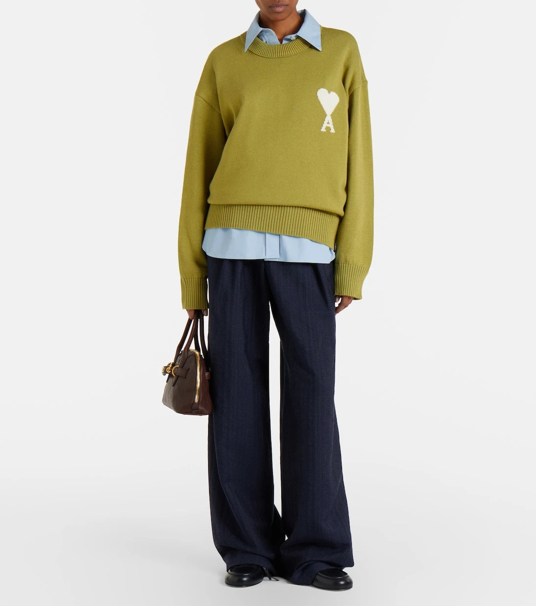 Ami Paris - Ami De Cœur wool and cotton sweater