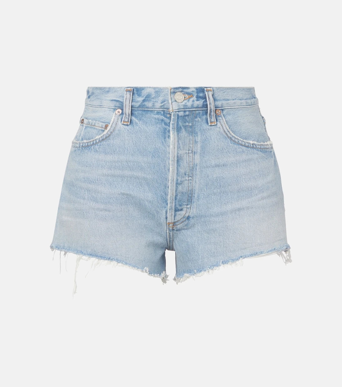 Agolde - Ridley high-rise denim shorts