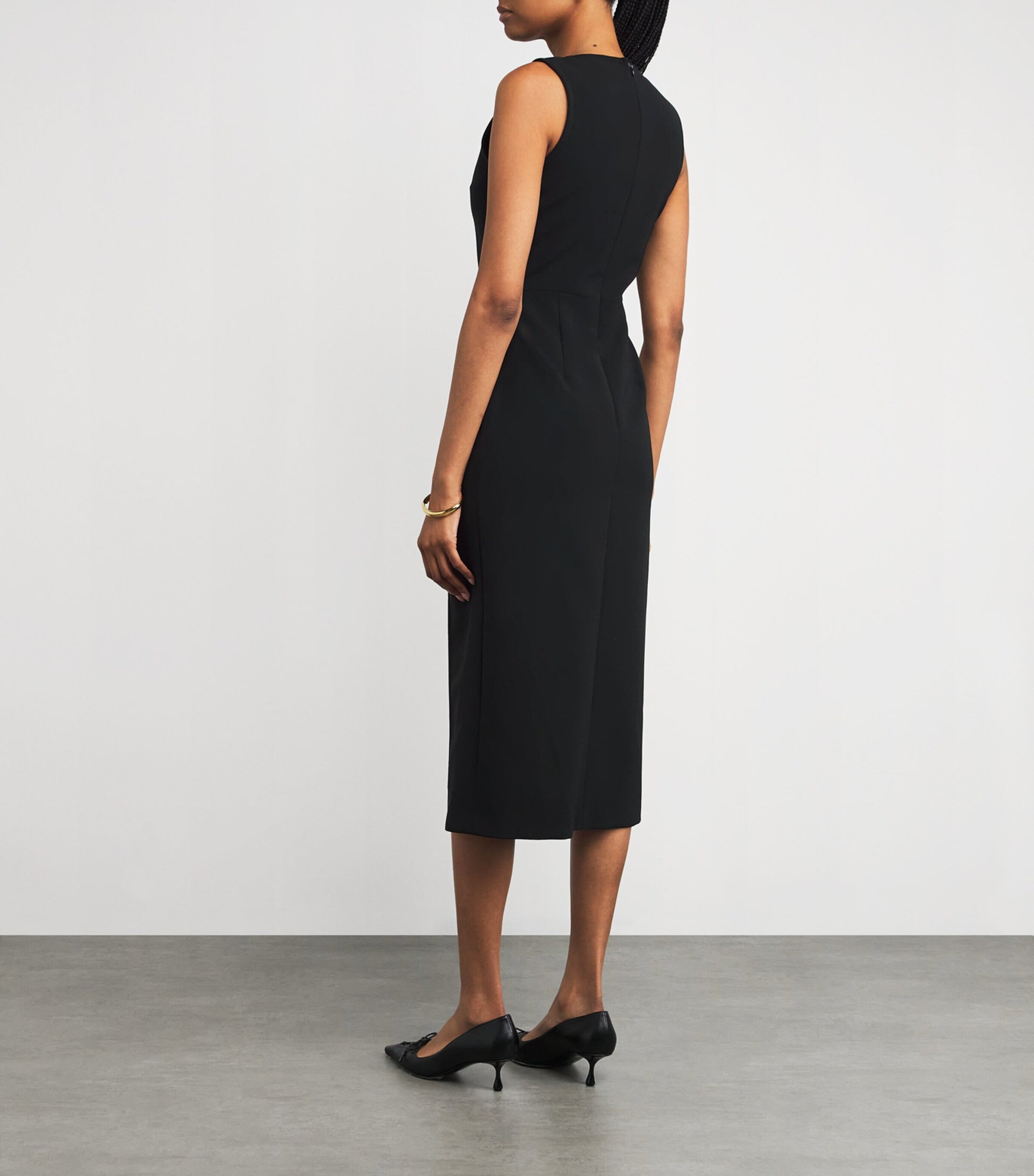 Claudie Pierlot Black Embellished Midi Dress