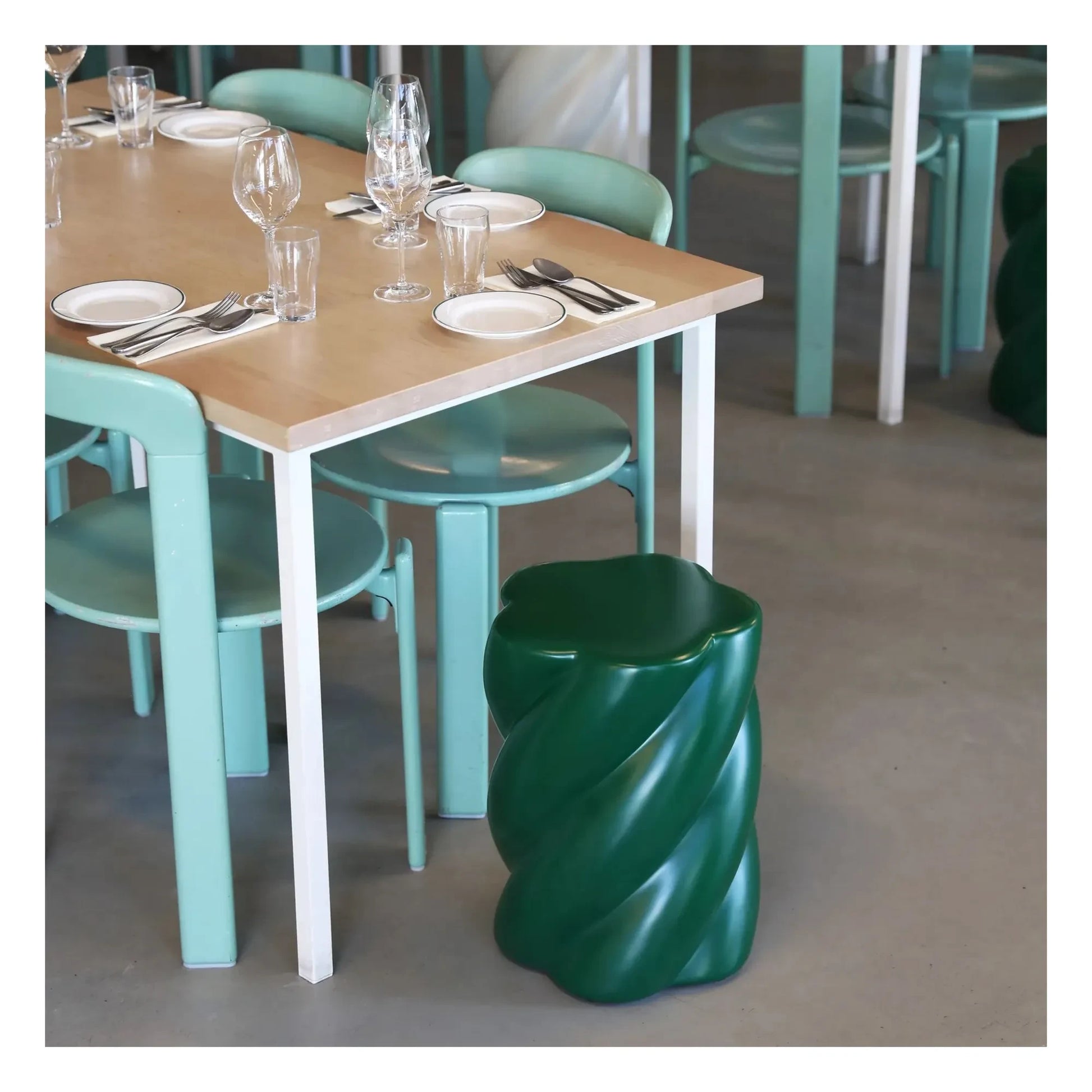 &Klevering - Marshmallow Stool | Green