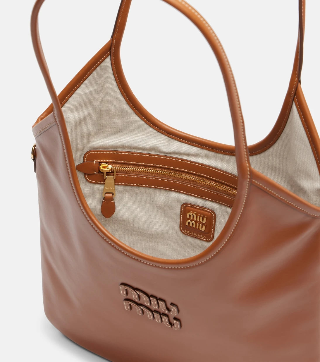 Miu Miu - Ivy Medium leather tote bag