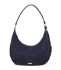 Suede Hudson Crescent Cross-Body Bag