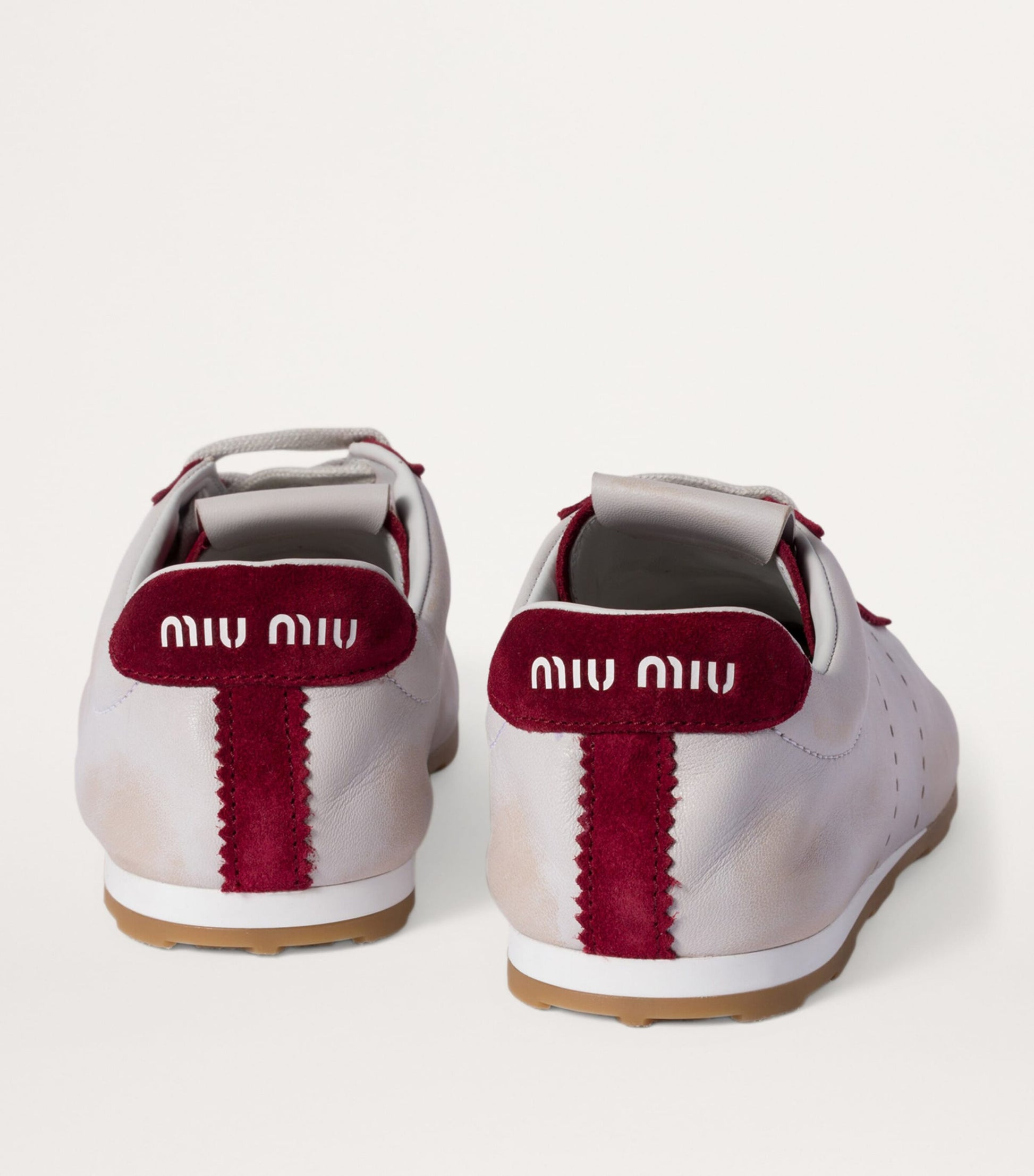 Leather Plume Sneakers