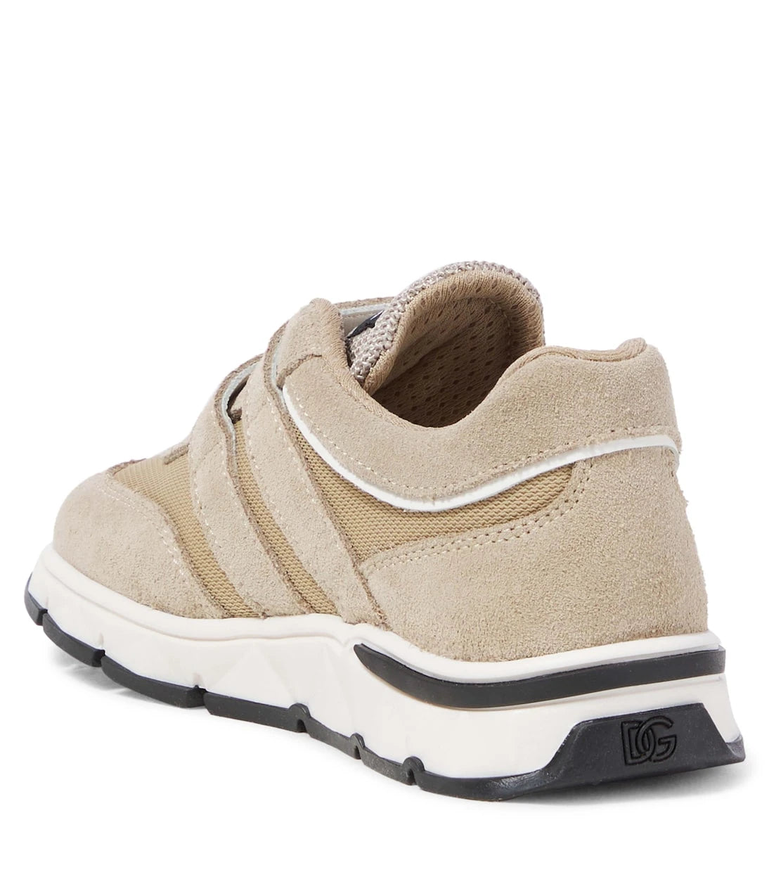 Dolce&Gabbana Kids - DG suede-trimmed mesh sneakers