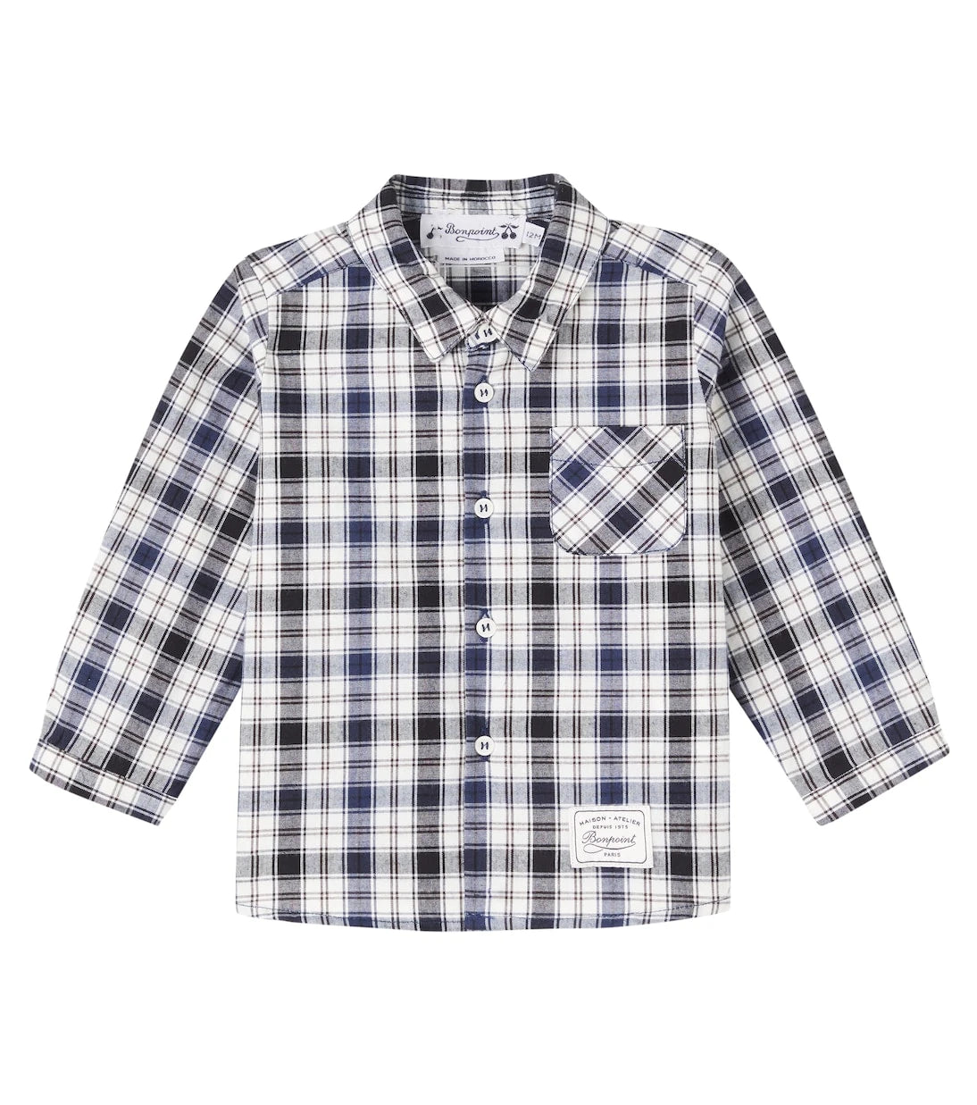 Bonpoint - Baby Malo checked cotton shirt