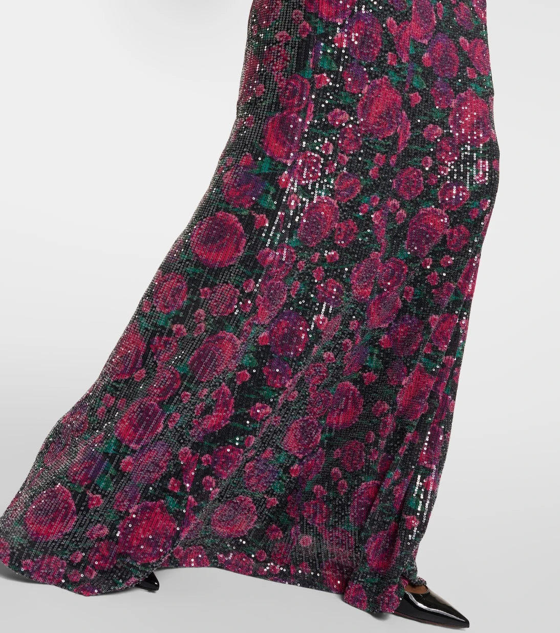 Rotate - Sequined halterneck maxi dress
