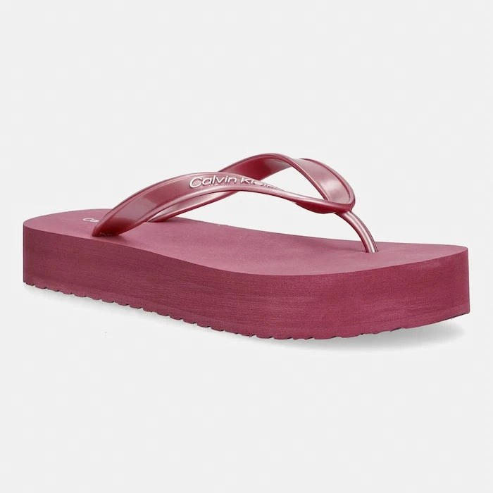 Calvin Klein kadın platform flip flop MET TPU