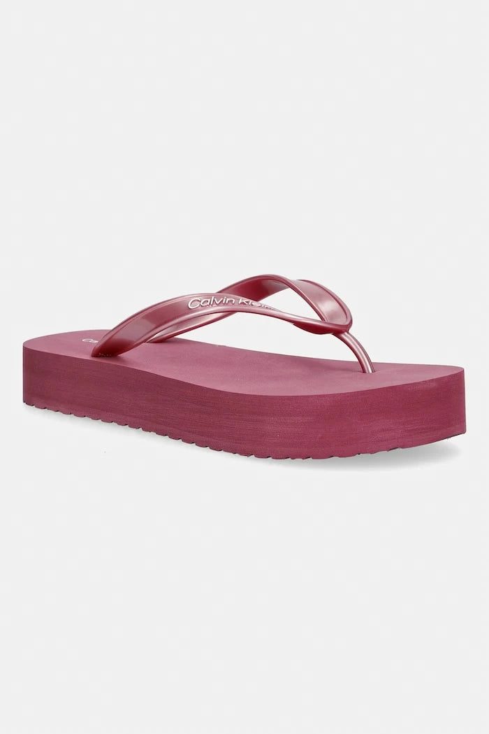 Calvin Klein kadın platform flip flop MET TPU