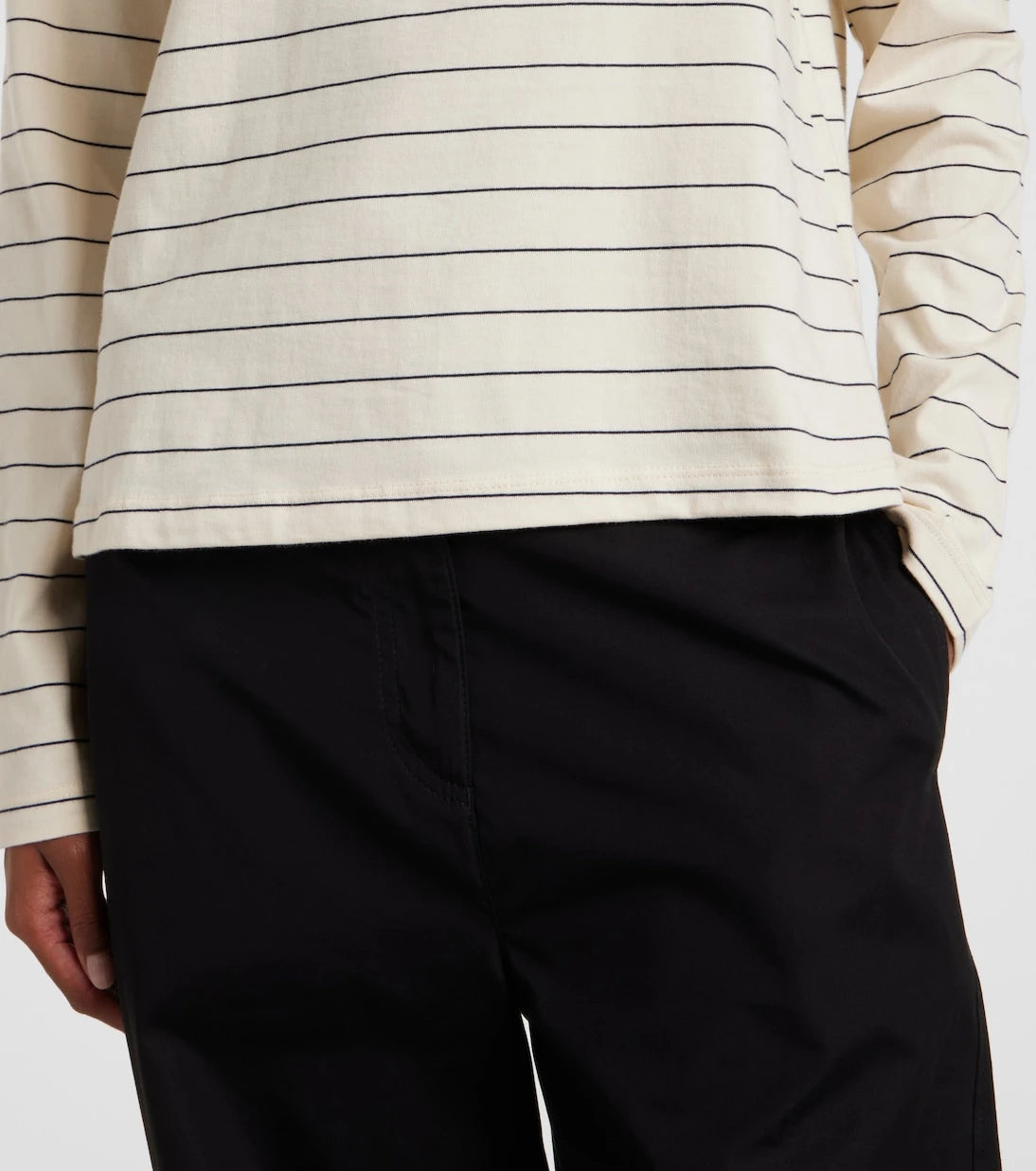 Leset - Margo striped cotton jersey T-shirt