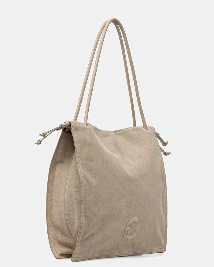 Coccinelle шопинг чанта дамска от велур COCCINELLEDULSE SUEDE