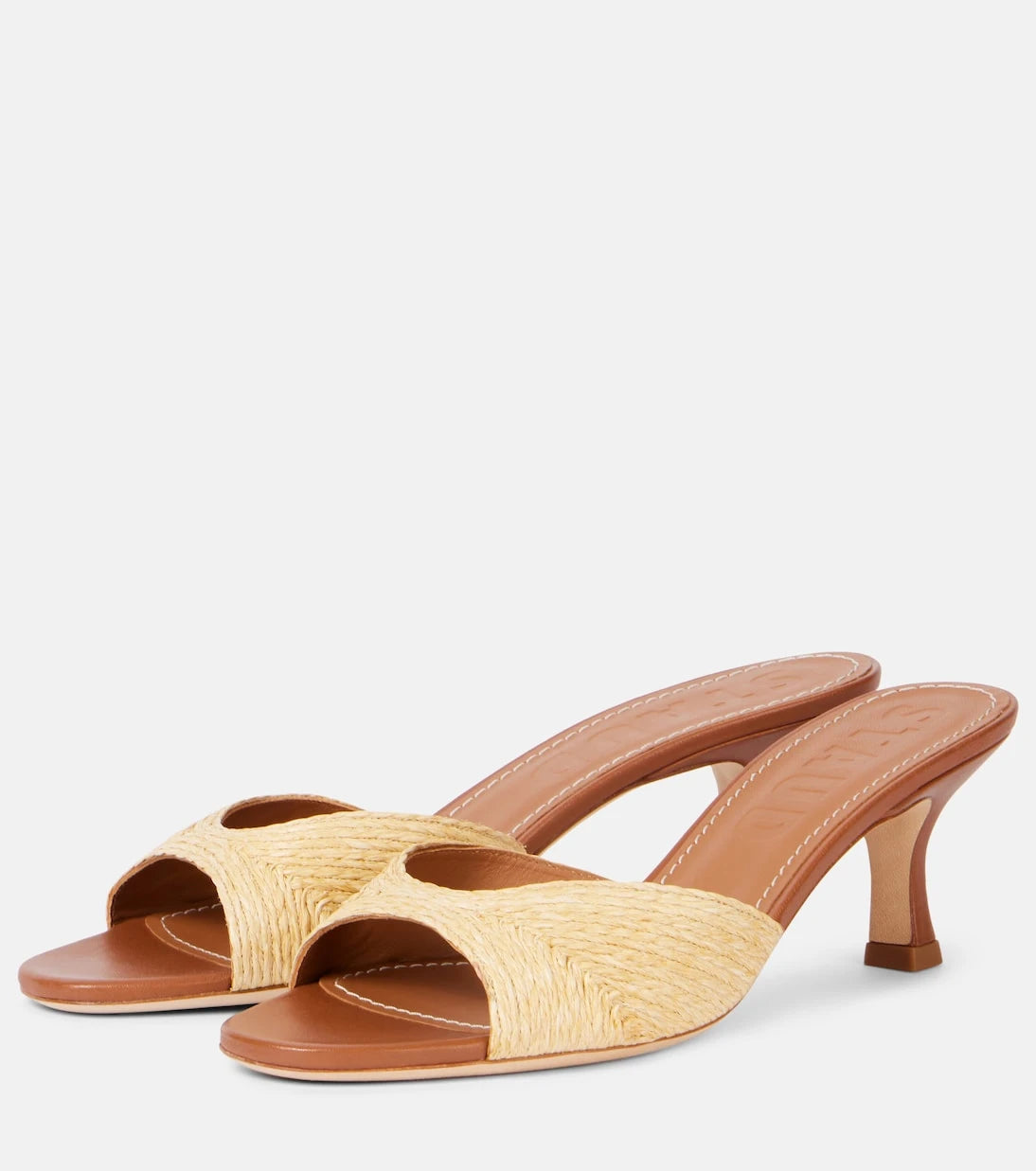 Staud - Brigitte 55 leather-lined mules