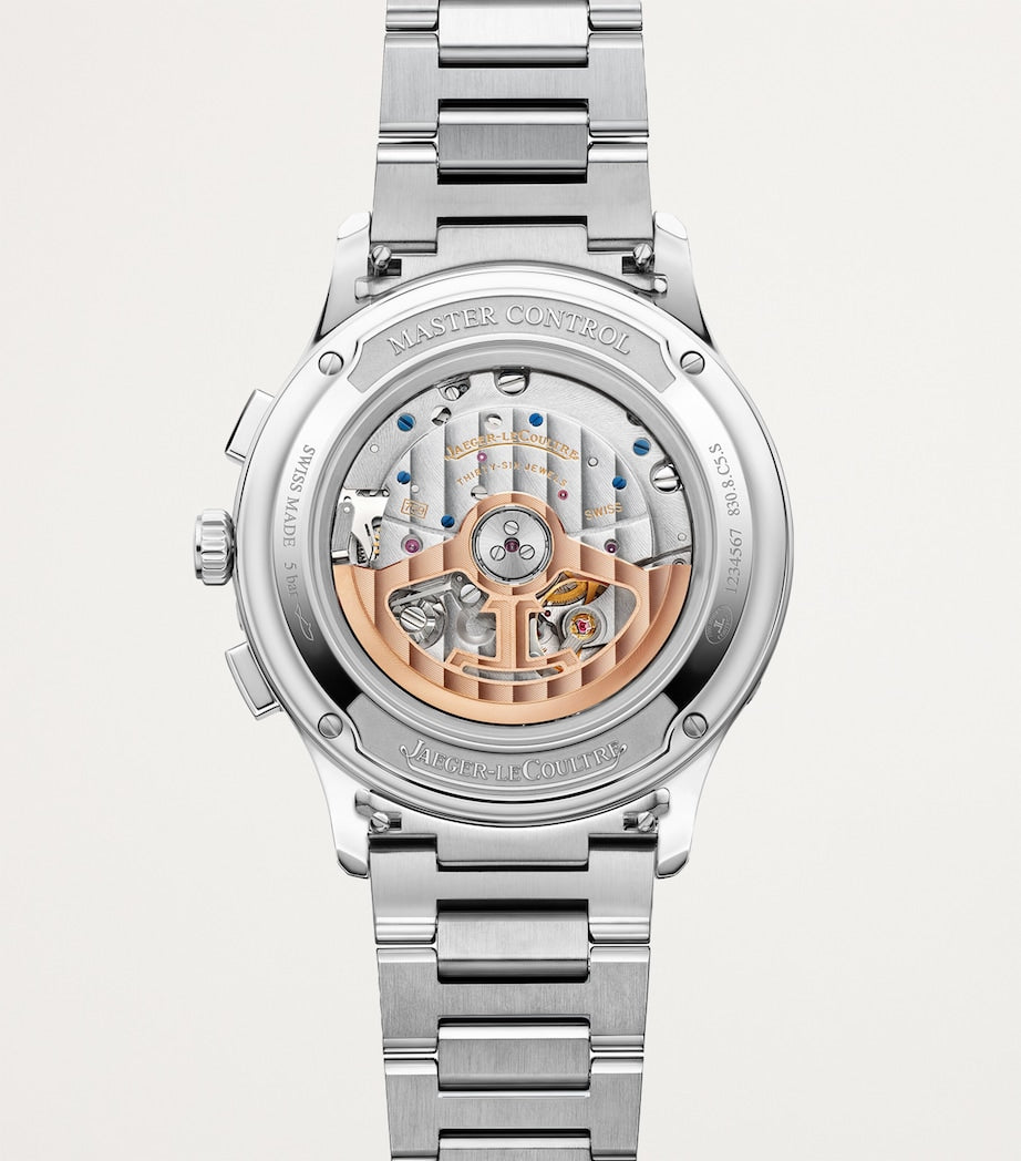 Stainless Steel Master Control Chronograph Calendar Watch 40mm