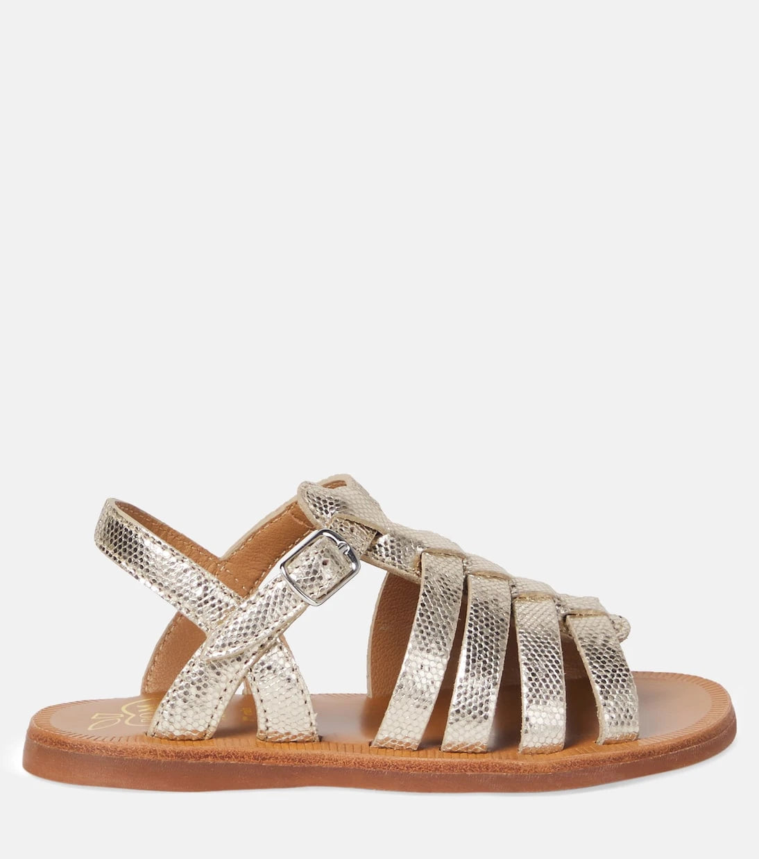 Pom d'Api - Plagette Strap metallic leather sandals