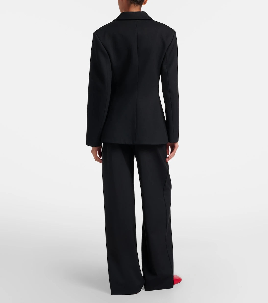 Loewe - Logo wool mid-rise straight pants