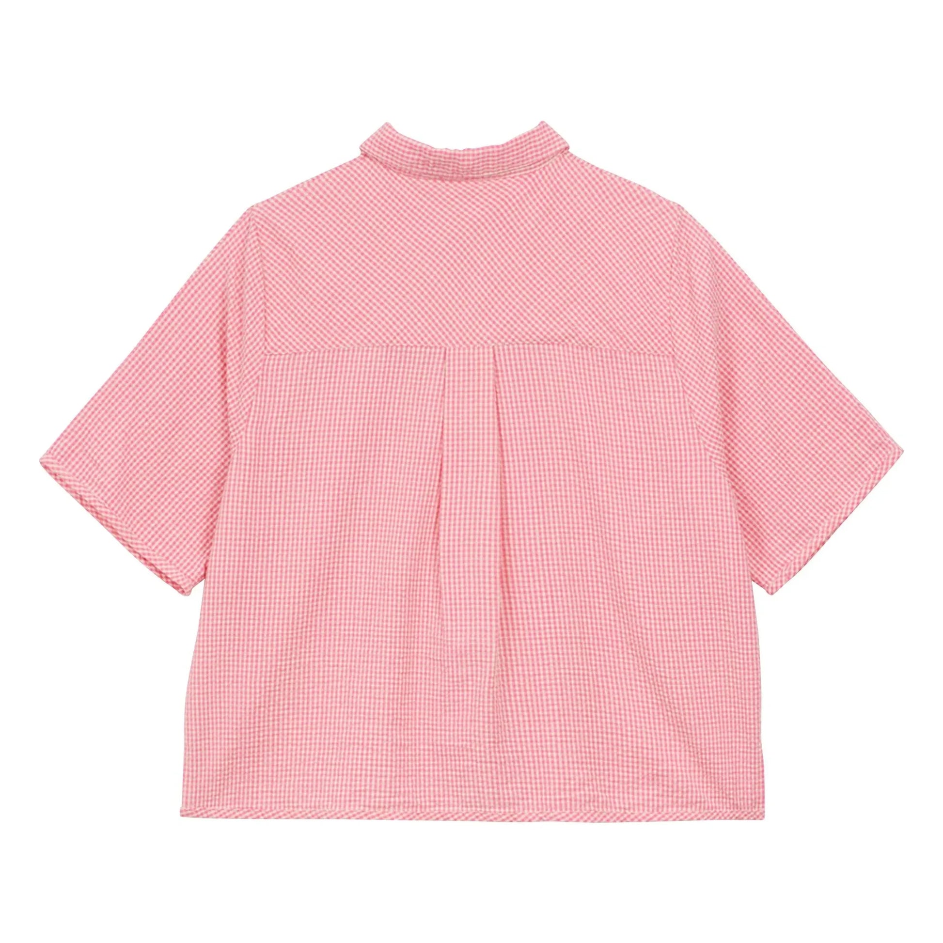 a.p - Cotton Stripes Shirt | Pink