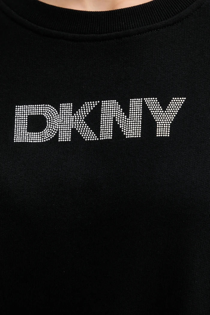 Pamuklu sweatshirt Dkny LOGO TERRY