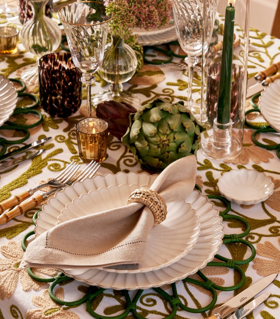 Maison Margaux Cotton Suzani Tablecloth (180cm x 300cm)