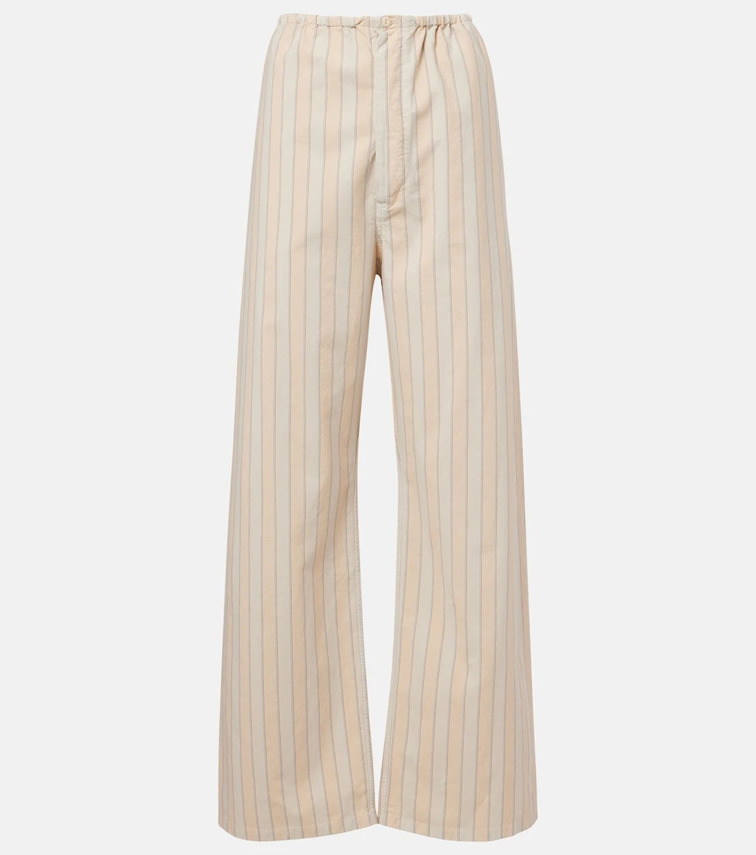 Maison Margiela - Striped cotton wide-leg pants