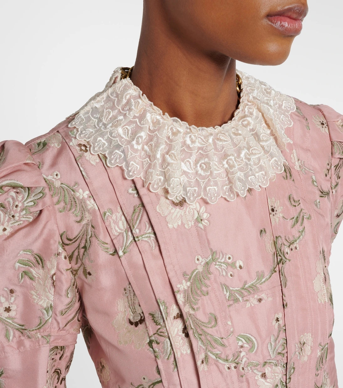 Chloé - Silk-blend taffeta jacquard jacket