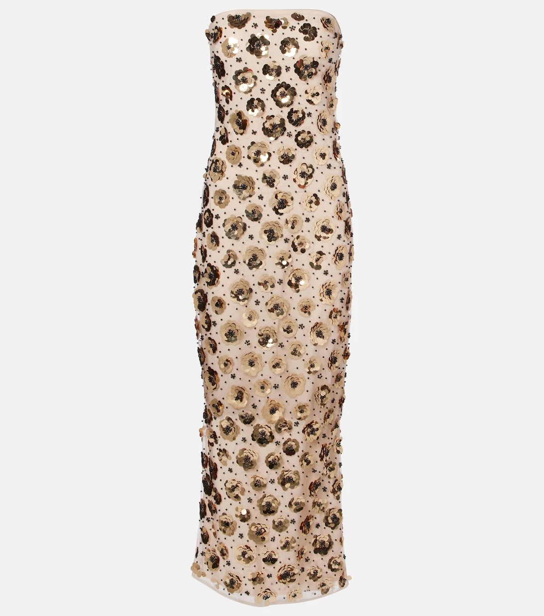 Rotate - Sequined straplesss midi dress