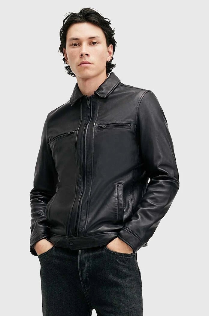 Кожено яке AllSaints LUCK JACKET