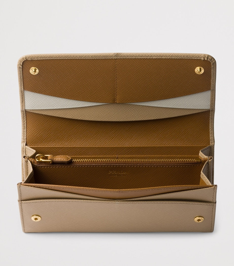 Large Saffiano Leather Wallet